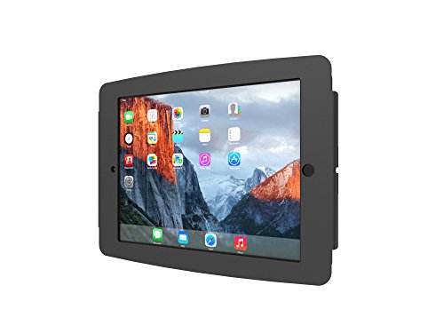 Compulocks Space iPad 12.9" Security Lock Enclosure and Tablet Holder - Mounting kit (anti-theft enclosure, removable home button cover, fit kit) - for tablet - lockable - aluminium - black - wall-mountable - for Apple 12.9-inch iPad Pro (1st generation, 2nd generation)