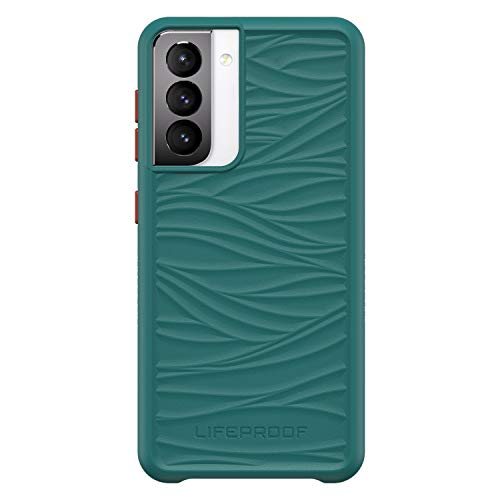 LifeProof WAKE - Back cover for mobile phone - 85% ocean-based recycled plastic - down under (green/orange) - mellow wave pattern