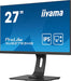 iiyama ProLite XUB2793HS-B4 - LED monitor - 27" - 1920 x 1080 Full HD (1080p) @ 75 Hz - IPS - 300 cd/m² - 1000:1 - 4 ms - HDMI, VGA, DisplayPort - speakers - matte black