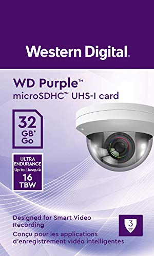 WD Purple SC QD101 WDD032G1P0C - Flash memory card - 32 GB - UHS-I U1 / Class10 - microSDHC - purple