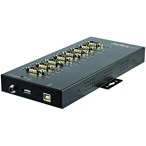 StarTech.com ICUSB234858I USB to RS-232/422/485 Serial Adapter, 8 Port, Industrial, 15 kV ESD Protection, USB to Serial Adapter, USB to Serial Hub