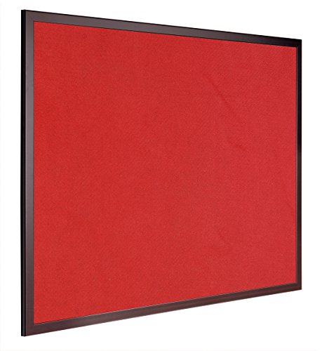 Best Value Bi-Office Earth-it Prime-Felt Board with Cherry Frame, 1200x 900mm, red