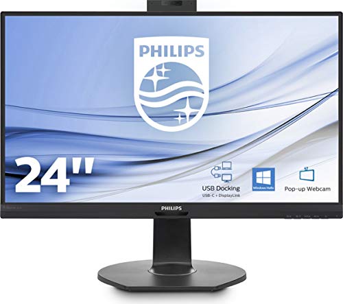 Best Value Philips B Line 241B7QUBHEB - LED monitor - 24" (23.8" viewable) - 1920 x 1080 Full HD (1080p) - IPS - 250 cd/m - 1000:1-5 ms - 2xHDMI, DisplayPort, USB-C - speakers - black texture