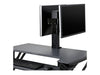 Ergotron - Mounting component (double hinged bow) - for 2 LCD displays - black - screen size: up to 25"