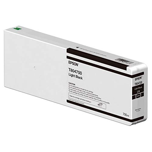 Epson T804700 - 700 ml - light black - original - ink cartridge - for SureColor SC-P6000, SC-P7000, SC-P7000V, SC-P8000, SC-P9000, SC-P9000V