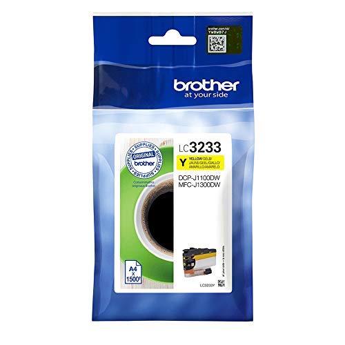 Brother LC-3233Y Inkjet Cartridge, Yellow, Single Pack, Super High Yield, Includes 1 x Inkjet Cartridge, Brother Genuine Supplies