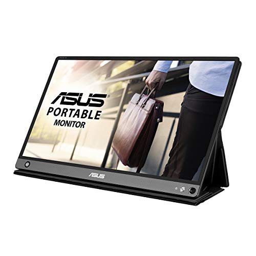 ASUS ZenScreen Touch MB16AMT - LCD monitor - 15.6" - portable - touchscreen - 1920 x 1080 Full HD (1080p) @ 60 Hz - IPS - 250 cd/m - 700:1 - 5 ms - Micro HDMI, USB-C - speakers - dark grey