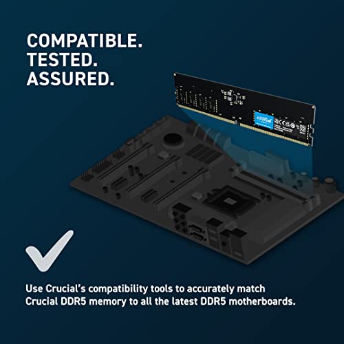 Crucial - DDR5 - kit - 64 GB: 2 x 32 GB - DIMM 288-pin - 4800 MHz / PC5-38400 - CL40 - 1.1 V - unbuffered - non-ECC