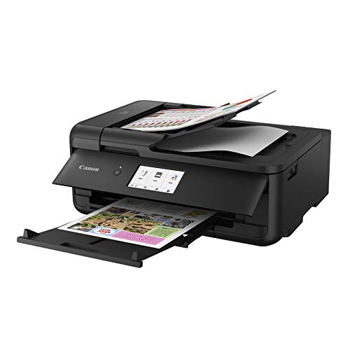 Canon PIXMA TS9550 - Multifunction printer - colour - ink-jet - A4 (210 x 297 mm), Legal (216 x 356 mm) (original) - A3 (media) - up to 15 ipm (printing) - 200 sheets - USB 2.0, LAN, Bluetooth, Wi-Fi(n) - black