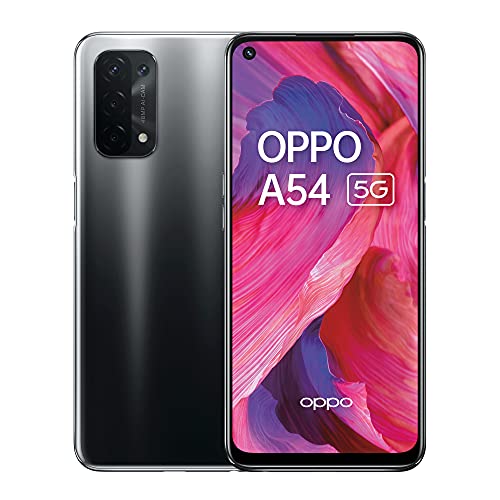 OPPO A54 6.5 Inch 5G Dual SIM Android 11 Qualcomm Snapdragon 480 USB C 4GB 64GB 5000 mAh Black Smartphone