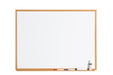 Best Value Bi-Office Earth-it Executive-Not Magnetic Enamel Whiteboard 900x 600mm, Oak