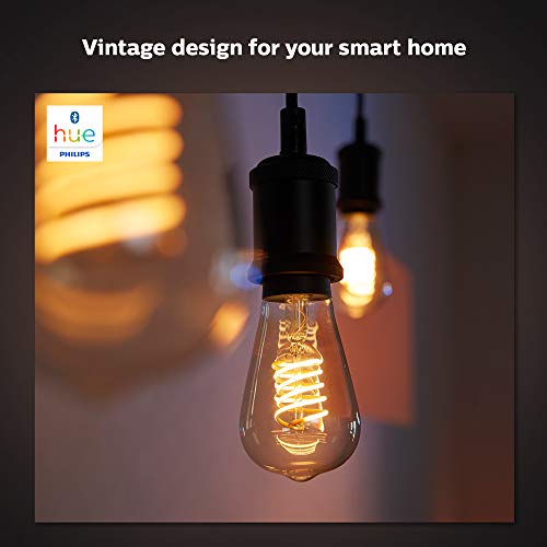 Philips Hue White - LED filament light bulb - shape: A60 - B22 - 7 W (equivalent 40 W) - class A+ - warm white light - 2100 K - transparent