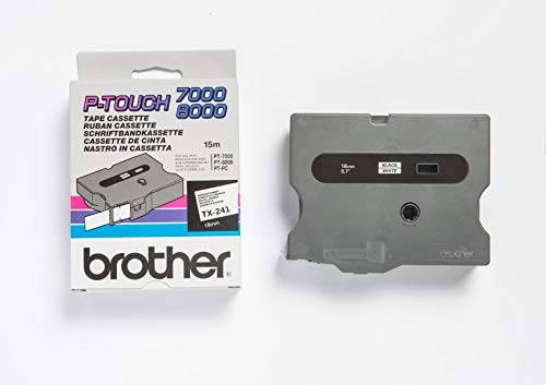 Brother - Black on white - Roll (1.8 cm) 1 roll(s) laminated tape - for P-Touch PT-300, PT-350, PT-7000, PT-8000, PT-PC