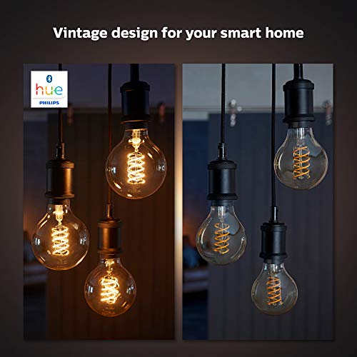 Philips Hue White - LED filament light bulb - shape: A60 - B22 - 7 W (equivalent 40 W) - class A+ - warm white light - 2100 K - transparent