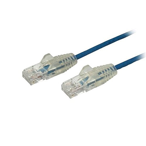 1 m CAT6 Cable - Slim CAT6 Patch Cord - Blue - Snagless RJ45 Connectors - Gigabit Ethernet Cable - 28 AWG (N6PAT100CMBLS)