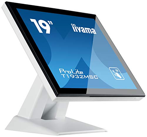 iiyama ProLite T1932MSC-W5AG - LED monitor - 19" - touchscreen - 1280 x 1024 - IPS - 250 cd/m - 1000:1 - 14 ms - HDMI, VGA, DisplayPort - speakers - white