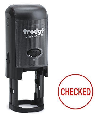 Trodat Printy 46019 Word Stamp Self Inking Red Checked