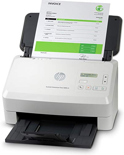 HP ScanJet Enterprise Flow 5000 s5 - Document scanner - CMOS / CIS - Duplex - 216 x 3100 mm - 600 dpi x 600 dpi - up to 65 ppm (mono) / up to 65 ppm (colour) - ADF (80 sheets) - up to 7500 scans per day - USB 3.0