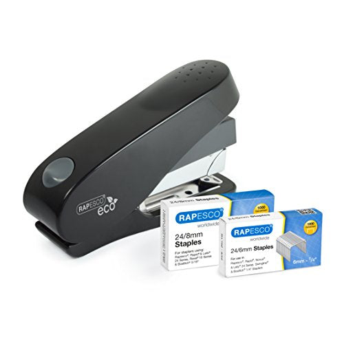 Rapesco Germ Savvy Luna Eco Stapler With 2000 Staples Black