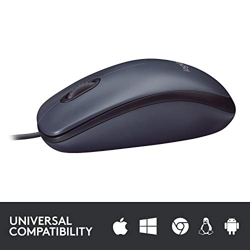 Logitech B100 Optical USB Mouse - Black