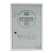 Best Value Reliance Medical White Alarmed AED Metal Wall Cabinet with Glass Door