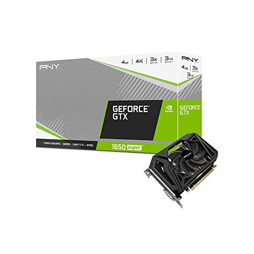 PNY GeForce GTX 1650 SUPER Single Fan - Graphics card - GF GTX 1650 SUPER - 4 GB GDDR6 - PCIe 3.0 x16 - DVI, HDMI, DisplayPort