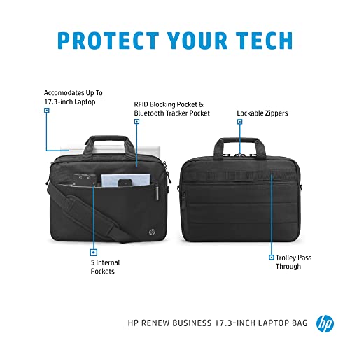 HP Renew Business - Notebook carrying shoulder bag - 17.3" - for HP 256 G8, 470 G8, Pro x360, ProBook 440 G7, 445 G9, 45X G9, Fortis 14 G9, ProBook x360