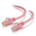 C2G Cat5e Booted Unshielded (UTP) Network Patch Cable - Patch cable - RJ-45 (M) to RJ-45 (M) - 7 m - UTP - CAT 5e - molded, snagless, stranded - pink