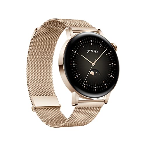 Huawei Watch GT3 42mm AMOLED Gold GPS Bluetooth 5.2 Harmony OS 5 ATM Light Gold Strap