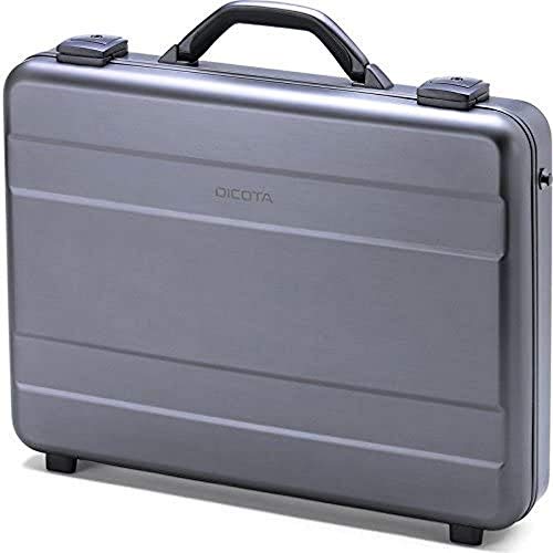 DICOTA Aluminium Briefcase exterior hulls are made of single pieces of tooled solid aluminium and is lightweight and extraordinarily robust. It comes with a matte finish and lockable fasteners and a cushioned notebook/laptop compartment (High-Density Foam). A padded tablet compartment for tablet up to 10. Removable shoulder strap. 2 Year warranty. Suitable for laptop sizes: 15" 15.4" 15.6" 16" 17" 17.3". - DICOTA has over 20 years experience in providing professionals with high quality, stylish 