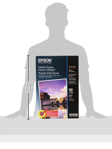 Best Value EPSON Matte heavyweight paper inktjet 167g/m2 A3+ (Pack of 50 sheets)