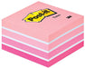 Best Value Post-It Notes, 2028P 76 x 76 mm - Pastel Pink, 1 Cube (450 Sheets)