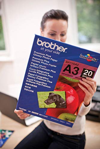 Brother Innobella Premium Plus BP71GA3 - Glossy - A3 (297 x 420 mm) - 260 g/m - 20 sheet(s) photo paper - for Brother HL-J6000, MFC-J3530, J3930, J5630, J6580, J6583, J6980, J6983, J6995, J6997, J6999