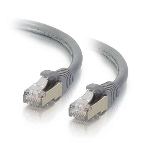 C2G Cat6a Booted Shielded (STP) Network Patch Cable - Patch cable - RJ-45 (M) to RJ-45 (M) - 3 m - STP - CAT 6a - molded, snagless, stranded - grey