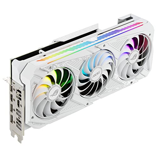 ASUS ROG-STRIX-RTX3070-8G-WHITE-V2 - Graphics card - GF RTX 3070 - 8 GB GDDR6 - PCIe 4.0 - 2 x HDMI, 3 x DisplayPort - white