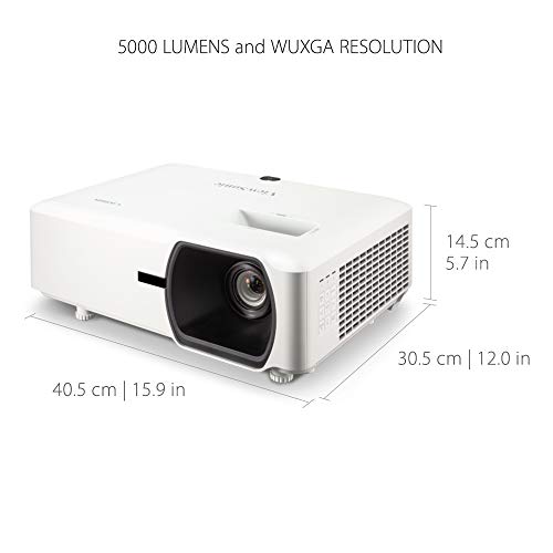 Viewsonic LS750WU - DLP projector - laser/phosphor - 5000 ANSI lumens - WUXGA (1920 x 1200) - 16:10 - 1080p - zoom lens - LAN - with 1 year Express Exchange Service