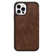 OtterBox Strada Series Folio - Flip cover for mobile phone - leather, polycarbonate, metal latch - espresso brown - slim design - for Apple iPhone 12, 12 Pro