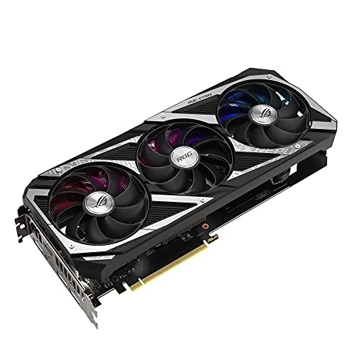 ASUS ROG Strix NVIDIA GeForce RTX 3060 V2 OC Edition Gaming Graphics Card (PCIe 4.0, 12GB GDDR6 HDMI 2.1 DisplayPort 1.4a Axial-tech Fan Design 2.7-slot Super Alloy Power II GPU Tweak II)