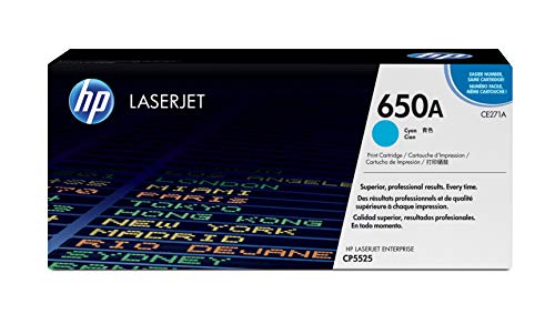 HP 650A - CE271A - 1 x Cyan - Toner cartridge - For Color LaserJet Enterprise CP5520, CP5525, M750