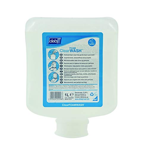 Best Value DEB CLR1L Refresh Clear Foam Wash Cartridge, 1 L (Pack of 6)