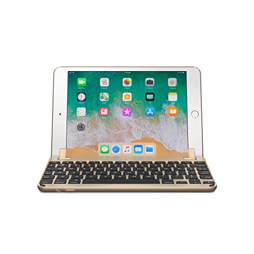 Brydge 7.9 Inches QWERTY English Bluetooth Wireless Keyboard for Apple iPad Mini 1st 2nd 3rd Generation Backlit Keys 180 Degree Viewing Angle Gold