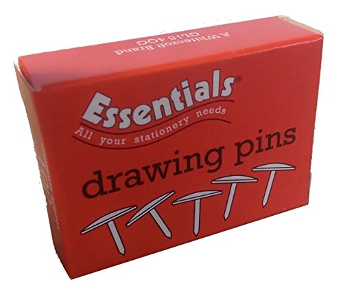 Best Value Whitecroft Essentials 34231 Value 9.5mm Brassed Drawing Pin (Pack of 100)