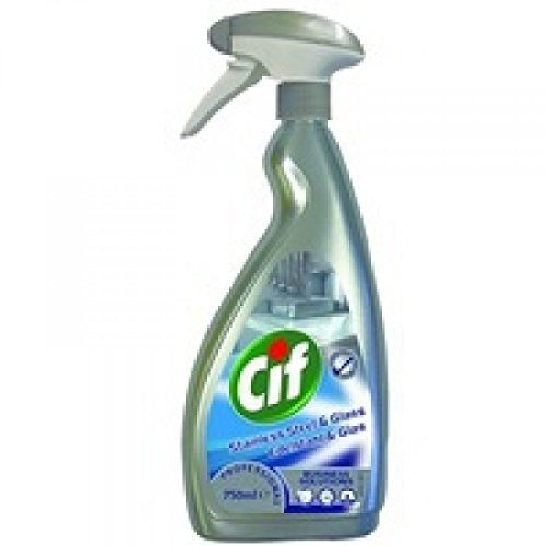 Best Value Cif 7517938 Professional Stainless Steel and Glass Cleaner, 750 mL