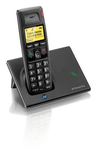 Best Value BT Diverse 7110 Plus Single DECT Phone, Black