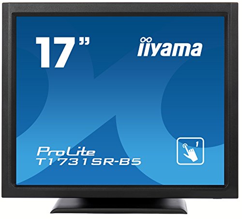 iiyama ProLite T1731SR-B5 - LED monitor - 17" - touchscreen - 1280 x 1024 - TN - 250 cd/m - 1000:1 - 5 ms - HDMI, VGA, DisplayPort - speakers - matte black