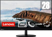 Lenovo L28u-35 - LED monitor - 28" - 3840 x 2160 4K @ 60 Hz - IPS - 300 cd/m² - 1000:1 - 4 ms - 2xHDMI, DisplayPort - speakers - raven black