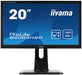 Iiyama Prolite B2083HSD-B1 19.5" Wide LED LCD Black, Height Adjustable, TN, 5ms, 1 x VGA, 1 x DVI-D, Pivot, Swivel, Tilt, Speakers