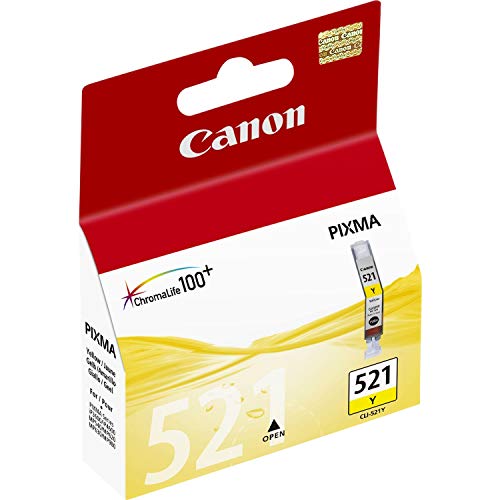 Canon CLI-521 Y - 2936B001 - 1 x Yellow - Ink tank - For PIXMA iP3600,iP4700,MP540,MP550,MP560,MP620,MP630,MP640,MP980,MP990,MX860,MX870