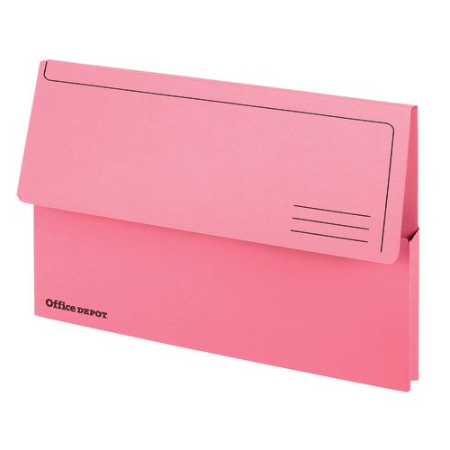 Best Value niceday Manilla Document Wallets Foolscap 285gsm - Pink