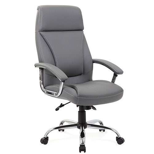 Penza Executive Chair Grey Leather EX000195